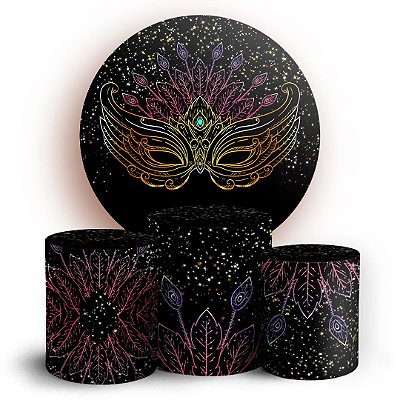 KIT Redondo e Trio - Carnaval - Sublimado 3D