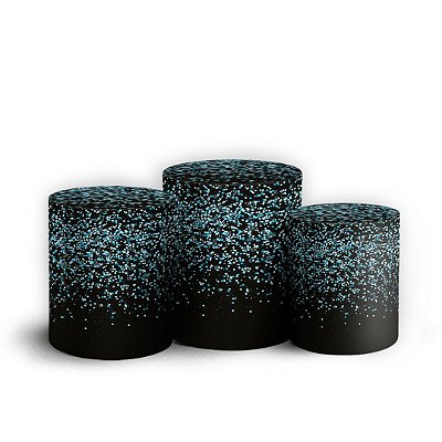 Trio Cilindro - Glitter - Sublimado 3D + Elástico