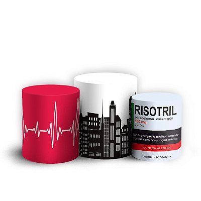 Trio Cilindro - Grey's Anatomy - Sublimado 3D + Elástico