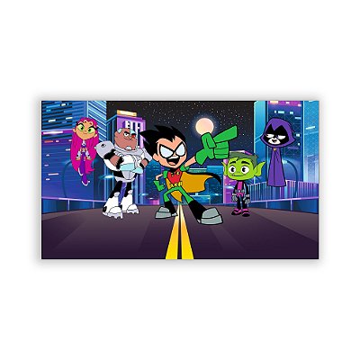 Painel Retangular - Os Jovens Titans - Sublimado 3D