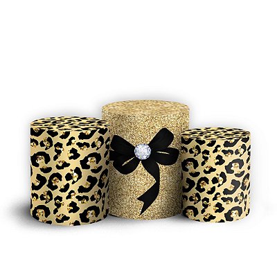 Trio Cilindro - Oncinha - Sublimado 3D + Elástico