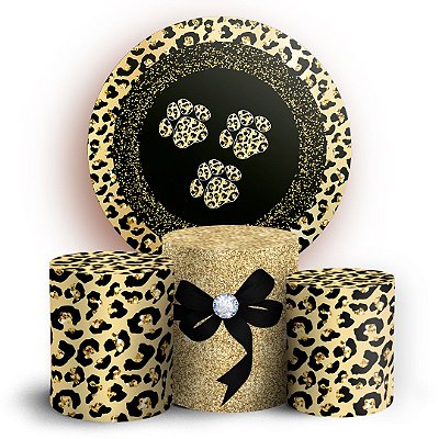 KIT Redondo e Trio - Oncinha - Sublimado 3D