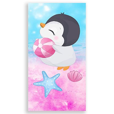 Faixa Lateral - Pinguin Piscina Pool Party - Sublimado 3D