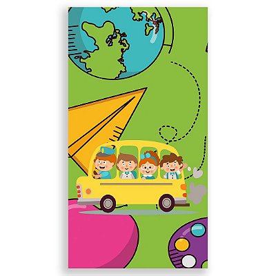 Faixa Lateral - Volta as Aulas - Sublimado 3D