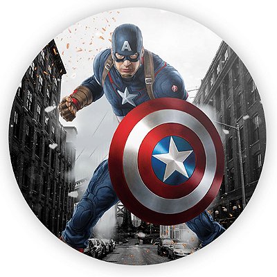 Mini Painel - Capitão America - Sublimado 3D