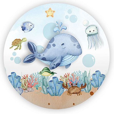 Mini Painel - Fundo do Mar - Sublimado 3D