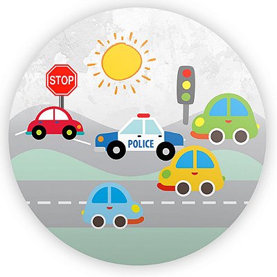 Mini Painel - Carros Transporte - Sublimado 3D