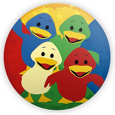 Mini Painel - Patinho Colorido - Sublimado 3D