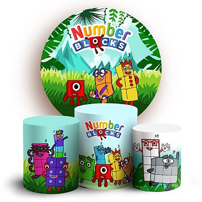 KIT Redondo e Trio - NumberBlocks - Sublimado 3D