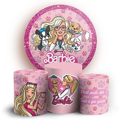 KIT Redondo e Trio - Barbie Pet - Sublimado 3D