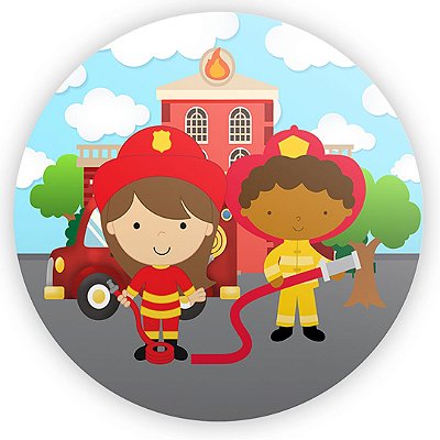 Mini Painel - Bombeiro Baby - Sublimado 3D