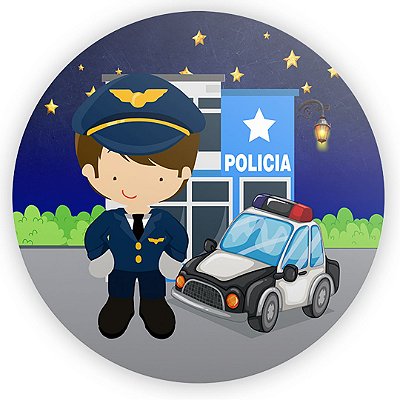 Mini Painel - Policia Baby - Sublimado 3D