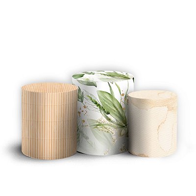 Trio Cilindro - Ursinho - Sublimado 3D + Elástico