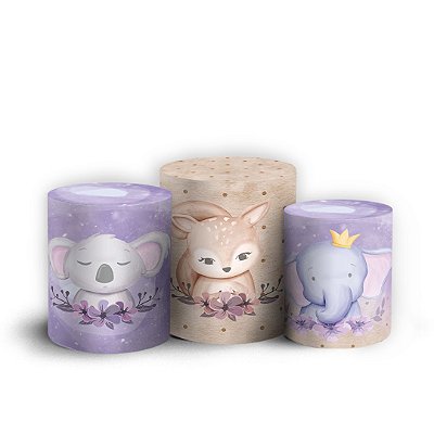 Trio Cilindro - Safari - Sublimado 3D + Elástico