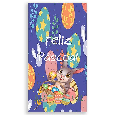 Faixa Lateral - Feliz Pascoa - Sublimado 3D