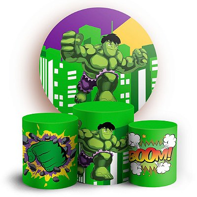 KIT Redondo e Trio - Hulk Baby - Sublimado 3D