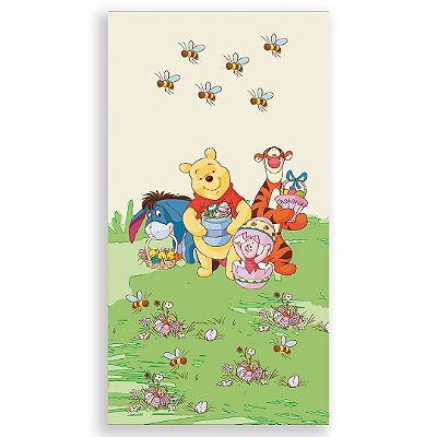 Faixa Lateral - Ursinho Pooh Pascoa - Sublimado 3D