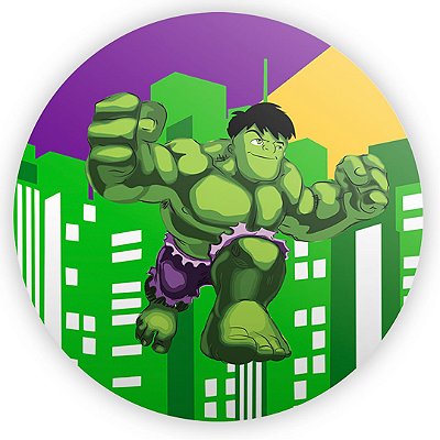 Painel Redondo - Hulk Baby - Sublimado 3D