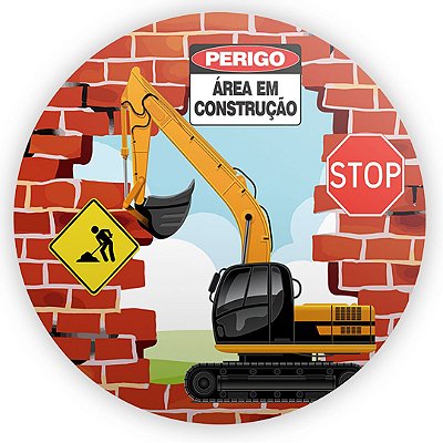 Mini Painel - Construcao - Sublimado 3D