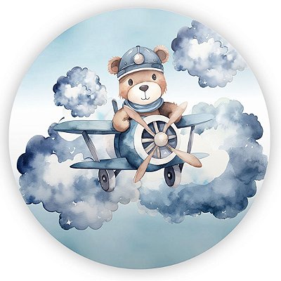 Mini Painel - Urso Azul - Sublimado 3D