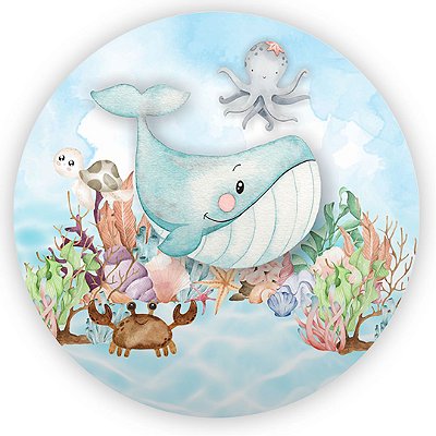 Mini Painel - Fundo Do Mar - Sublimado 3D