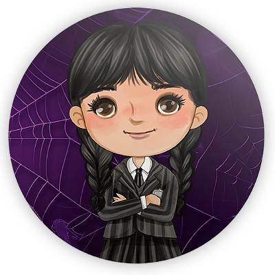 Mini Painel - Wandinha - Sublimado 3D