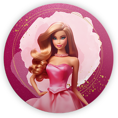 Mini Painel - Barbie - Sublimado 3D