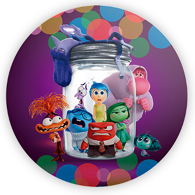 Mini Painel - Divertida Mente - Sublimado 3D