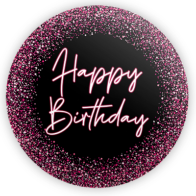 Mini Painel - Happy Birthday - Sublimado 3D