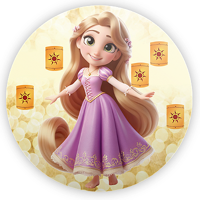 Mini Painel - Enrolados - Sublimado 3D