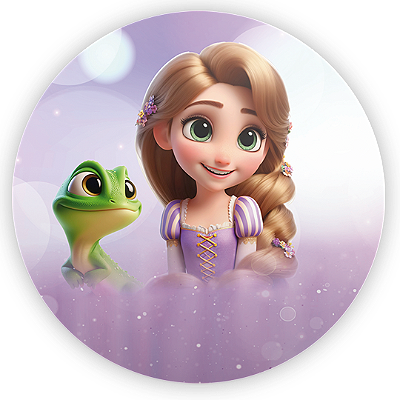 Mini Painel - Enrolados - Sublimado 3D