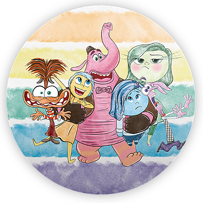 Mini Painel - Divertida Mente - Sublimado 3D