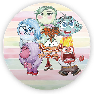 Mini Painel - Divertida Mente - Sublimado 3D