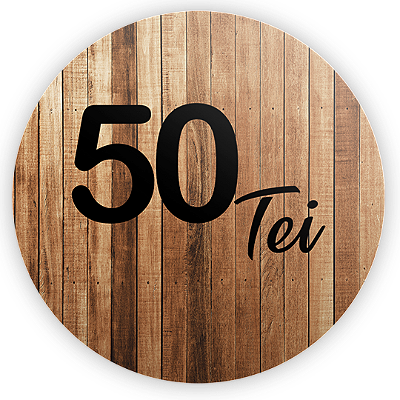Mini Painel - 50 Anos Madeira - Sublimado 3D