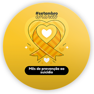 Mini Painel - Setembro Amarelo - Sublimado 3D