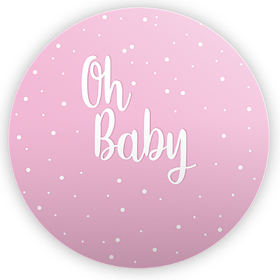 Mini Painel - Oh Baby - Sublimado 3D