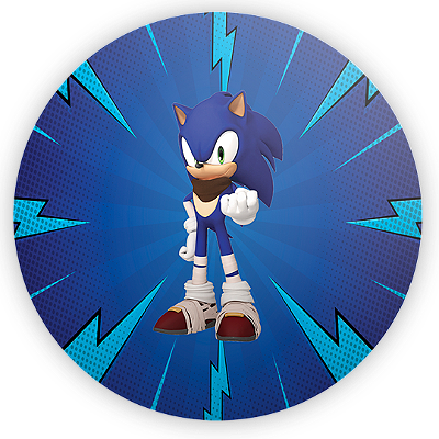 Mini Painel - Sonic - Sublimado 3D