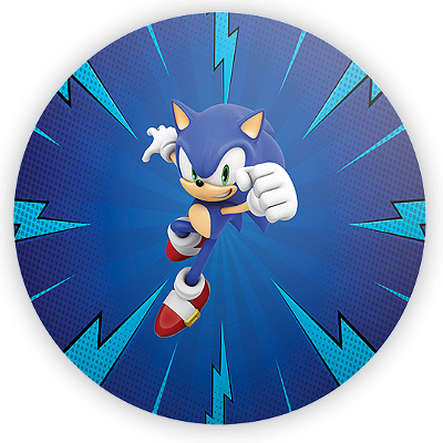 Mini Painel - Sonic - Sublimado 3D
