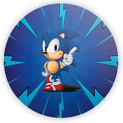Mini Painel - Sonic - Sublimado 3D