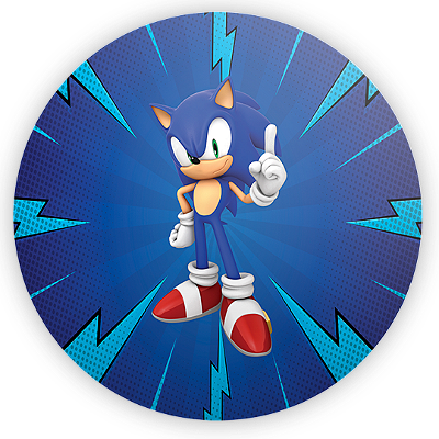 Mini Painel - Sonic - Sublimado 3D