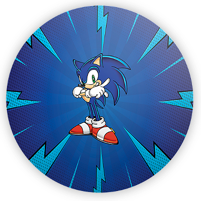 Mini Painel - Sonic - Sublimado 3D