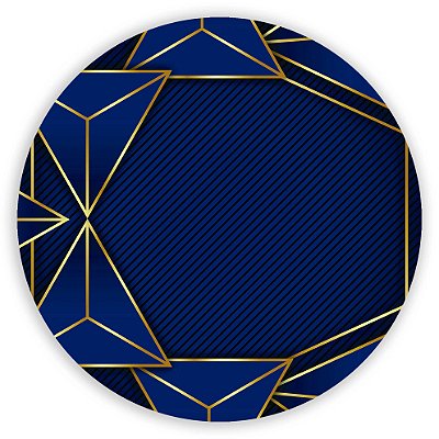 Mini Painel - Abstrato Azul - Sublimado 3D