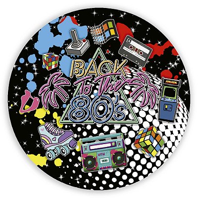 Mini Painel - Anos 80 - Sublimado 3D