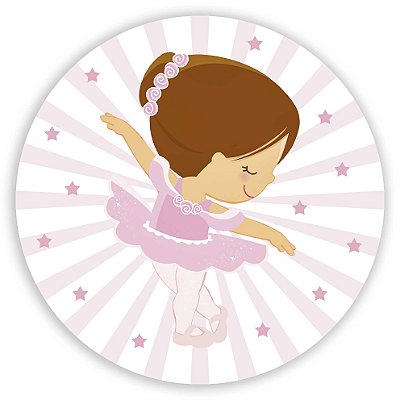 Mini Painel - Bailarina Cute - Sublimado 3D