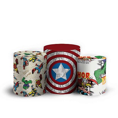 Trio Cilindro - Herois - Sublimado 3D + Elástico