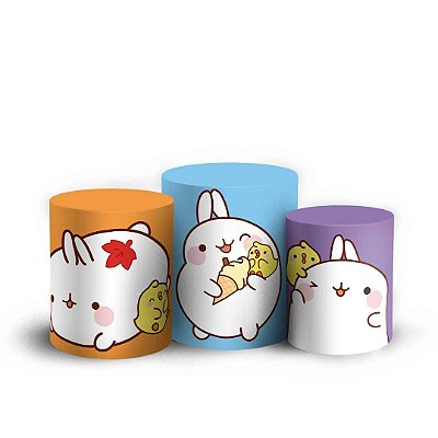 Trio Cilindro - Molang - Sublimado 3D + Elástico