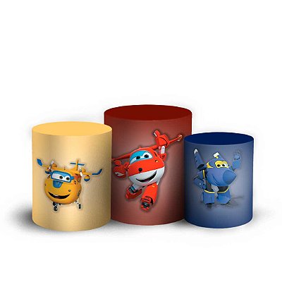 Trio Cilindro - Super wings - Sublimado 3D + Elástico