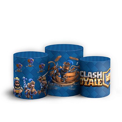 Trio Cilindro - Clash Royale - Sublimado 3D + Elástico