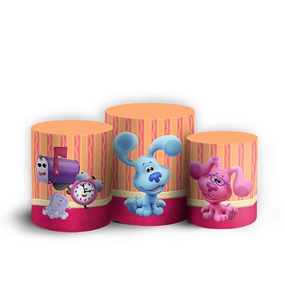 Trio Cilindro - Blues Clues - Sublimado 3D + Elástico