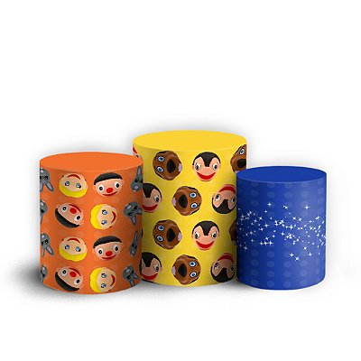 Trio Cilindro - Bely e Beto - Sublimado 3D + Elástico